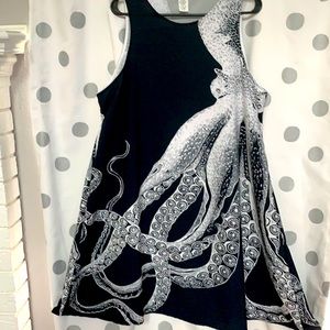 SWING DRESS RETRO PRINT 2X NWOT